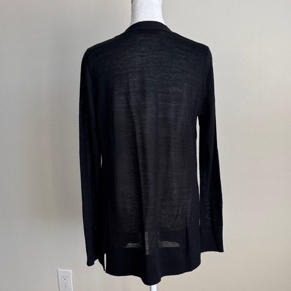 LOFT Black Open Front Cardigan - Picture 6 of 7